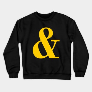 Yellow Ampersand Crewneck Sweatshirt